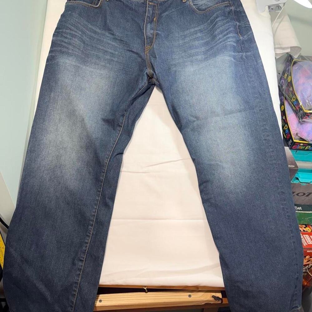 VTG Y2K Rocawear Jeans Mens42x30 Original Fit Baggy HipHop Streetwear Faded Blue
